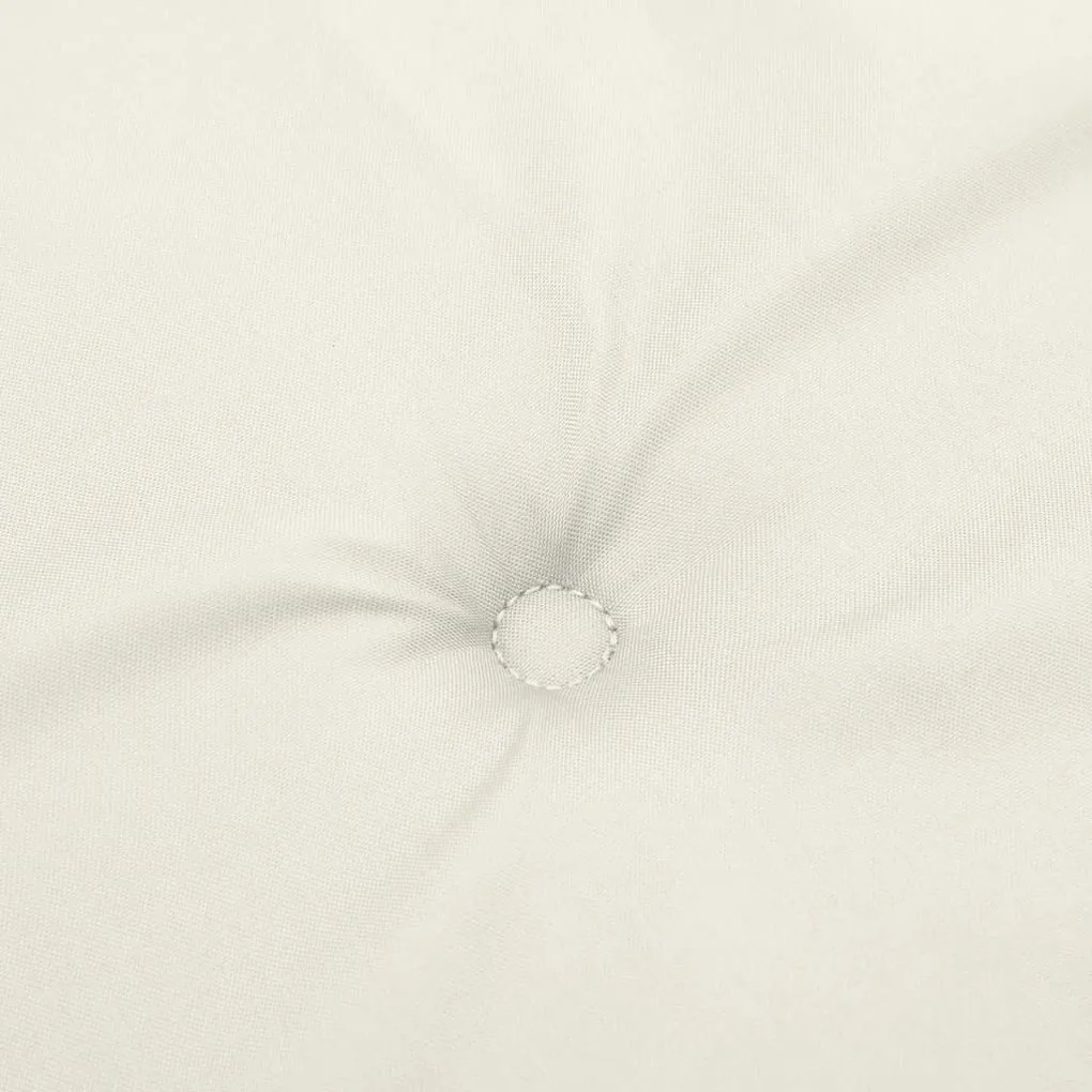 Almofadão p/ banco de jardim 150x50x7 cm mesclado tecido creme
