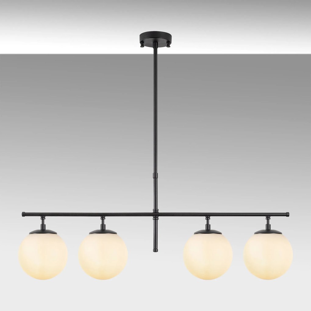 Chandelier Roe – Black Cream – 81 x 15 x 36-76 cm