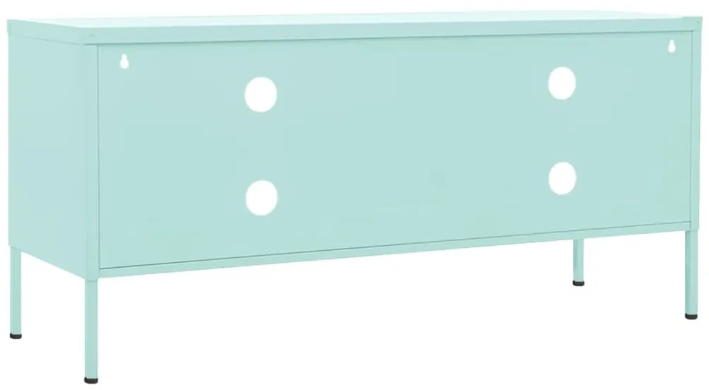 Móvel de TV aço 105x35x50 cm verde-hortelã