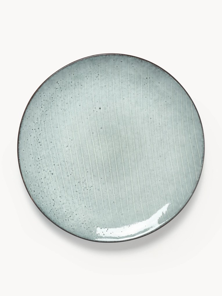Pratos de jantar artesanais Nordic Sea, conjunto de 4