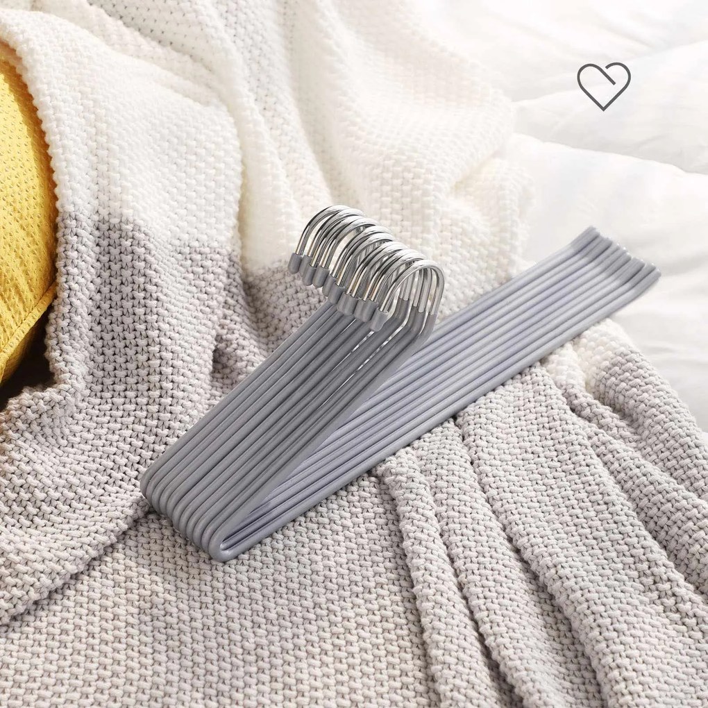 Conjunto 20 Cabides abertos para calças cinzentas