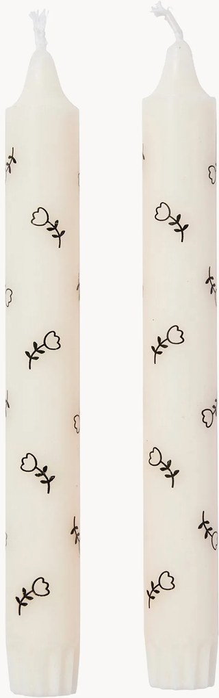 Velas de jantar cónicas artesanais Mai, conjunto de 2