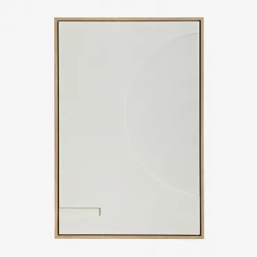 Pintura Decorativa Em Relevo (60x90 Cm) Iridionne Branco - Sklum