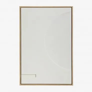 Quadro Decorativo 60x90 Cm Em Relevo Iridionne Branco - Sklum