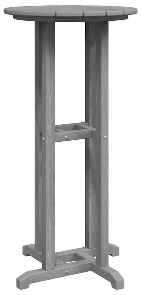 Mesa de Bar Cinzento-claro 55x55x107 cm HDPE