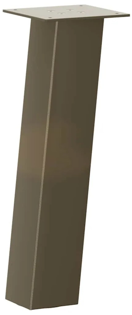 Pés para mesa de centro 4 peças aço natural 42 cm aço
