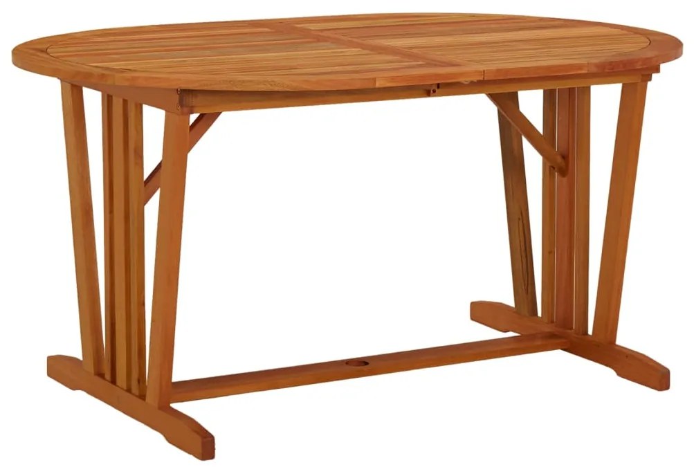 Mesa de jardim 200x100x75 cm madeira de eucalipto maciça