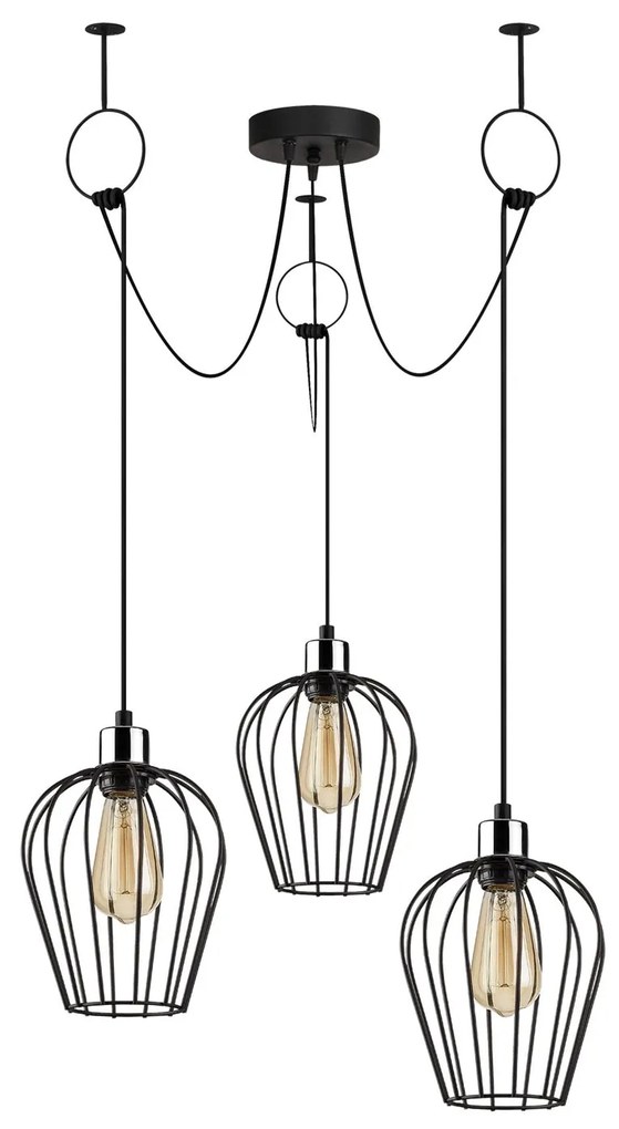 Candeeiro Tel – Preto – 100 x 130 cm