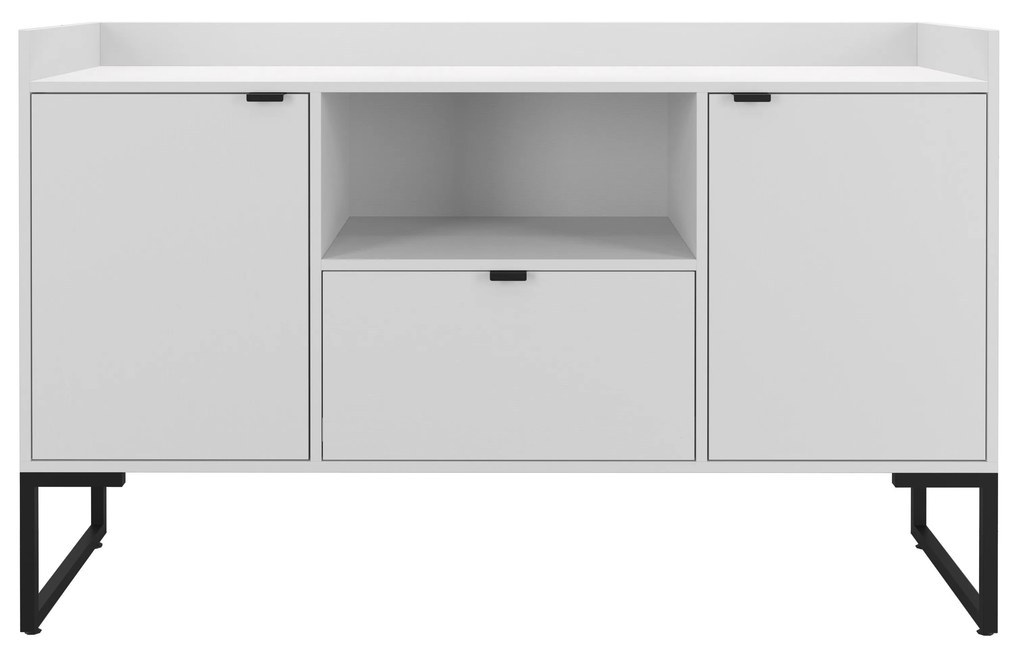 Aparador TOKYO com 2 Portas, 1 Gaveta e Estrutura Metálica Preta – 135