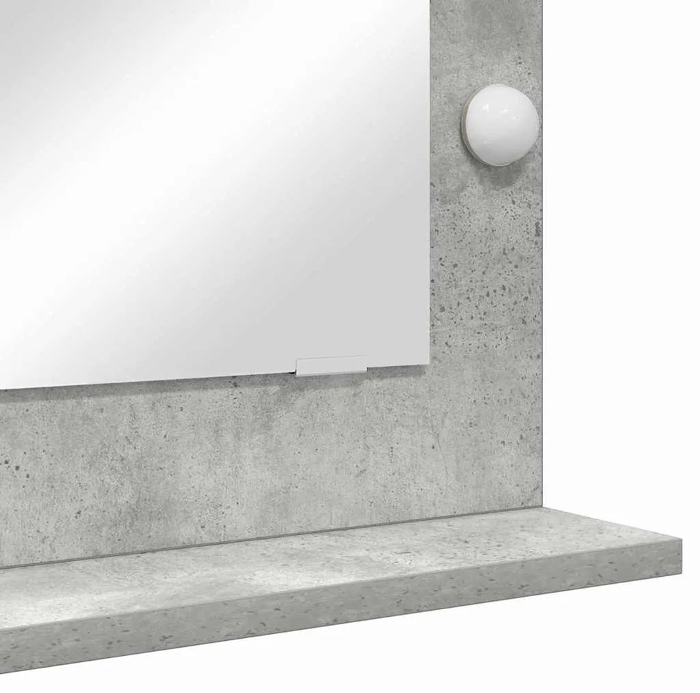Espelho de Toucador Cinza Concreto Concreto 70 x 50 x 18 cm