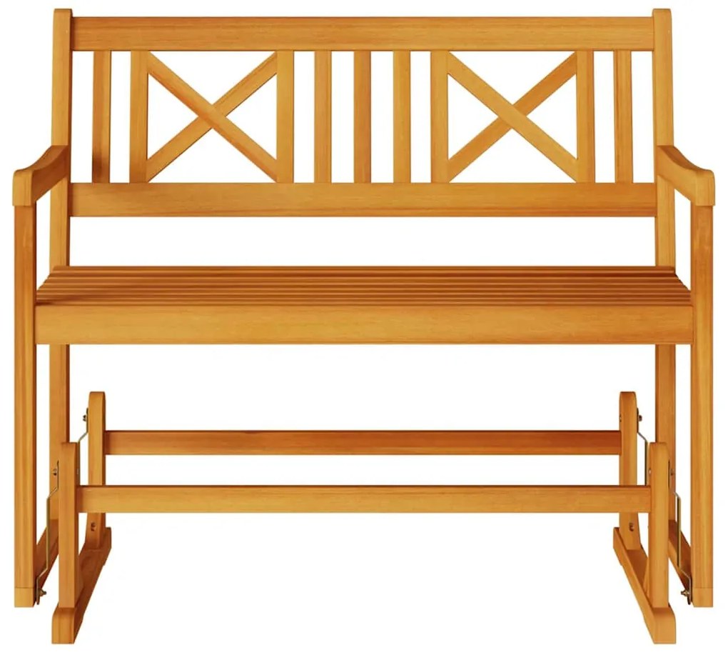 Banco Deslizante de Jardim 110x59x97 cm Madeira Sólida de Acácia