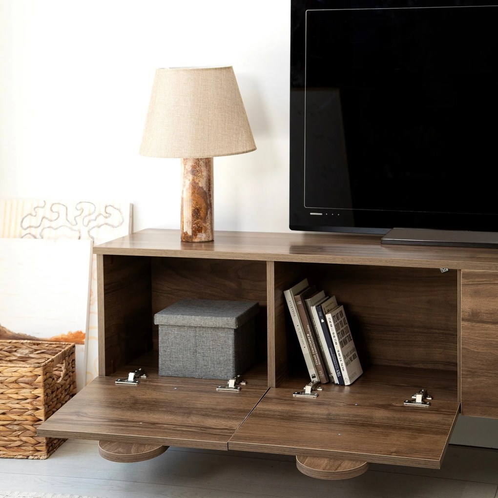 Móvel TV Stand New Line – Nogueira – 180 x 35 x 35 cm