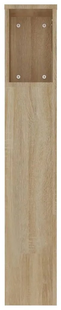 Armário de cabeceira 220x18,5x104,5 cm carvalho sonoma