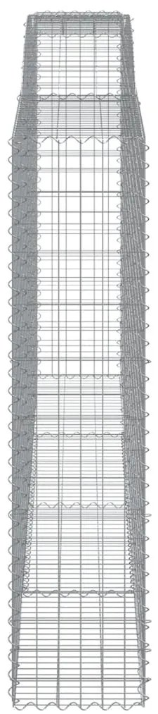 Cestos gabião arqueados 4pcs 400x50x200/220cm ferro galvanizado