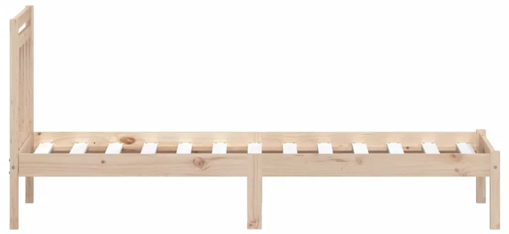 Estrutura de cama 100x200 cm pinho maciço
