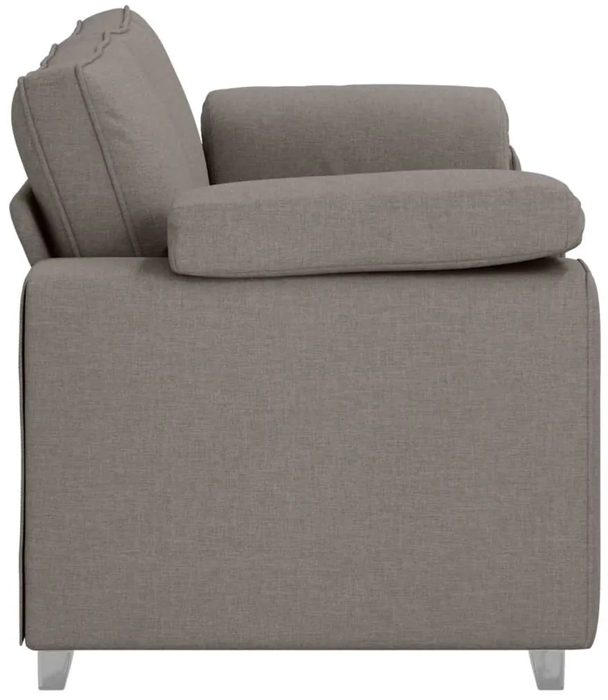 Sofá Loveseat em Taupe - Tecido de 140 cm