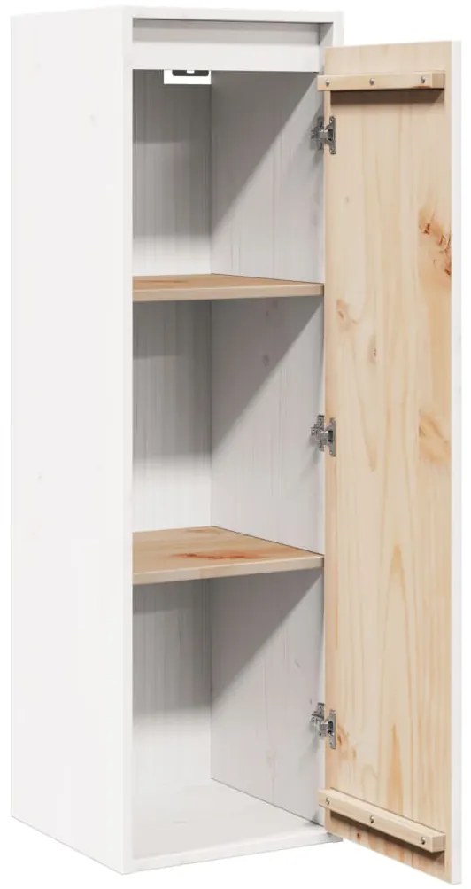 Armários de parede 2 pcs 30x30x100 cm pinho maciço branco
