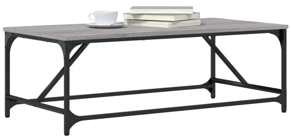 Mesa de centro 100x50x35 cm derivados de madeira cinza sonoma