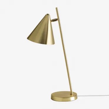 Candeeiro De Mesa Em Metal Divone Dourado - Sklum