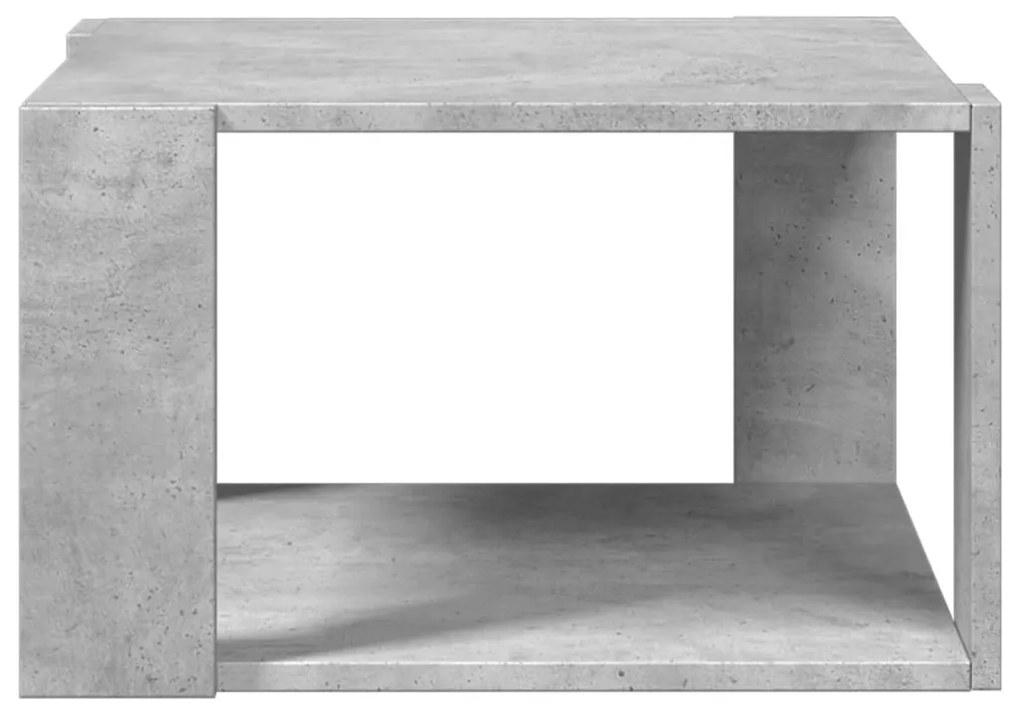 Mesa de centro 51,5x51,5x30 cm derivados madeira cinza-cimento