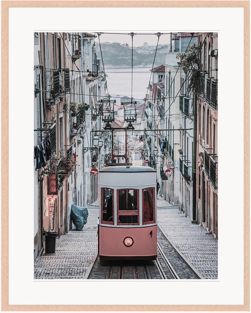 Impressão digital emoldurada Elevador da Bica