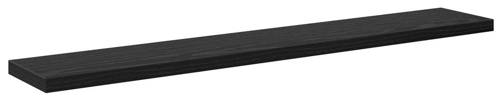 Conjunto com 4 Prateleiras Preto Carvalho 60x10x1,5 cm Madeira de Enge