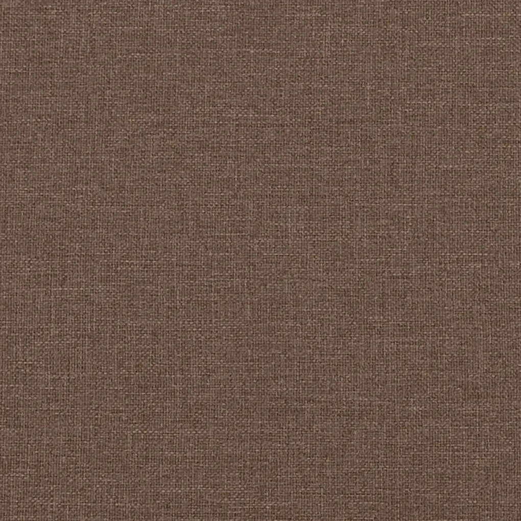 Sofá de 3 lugares tecido 180 cm castanho