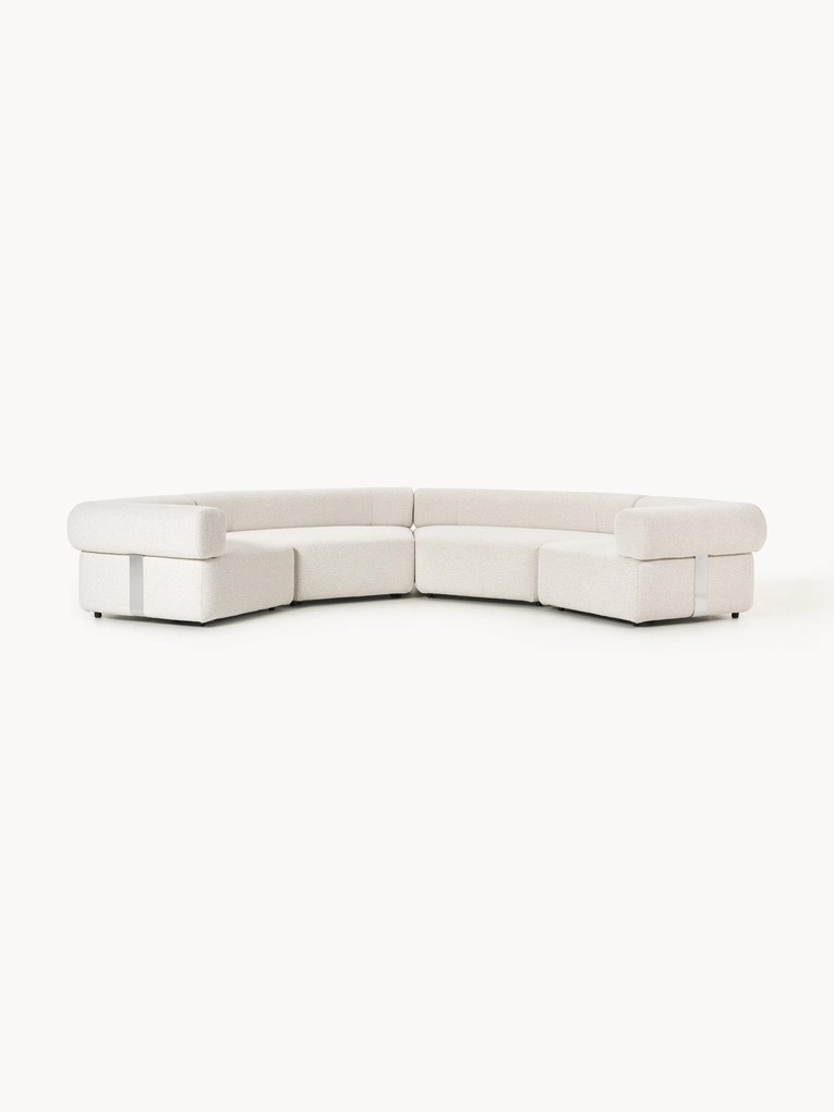 Sofá modular grande em bouclé Anton