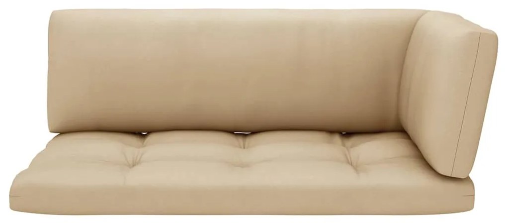 Sofá de paletes 2 lugares c/ almofadões pinho impregnado branco