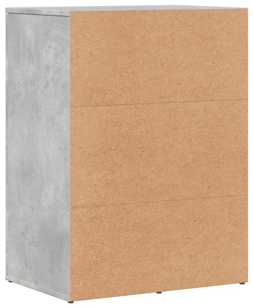 Aparador 59x39x80 cm derivados de madeira cinzento cimento
