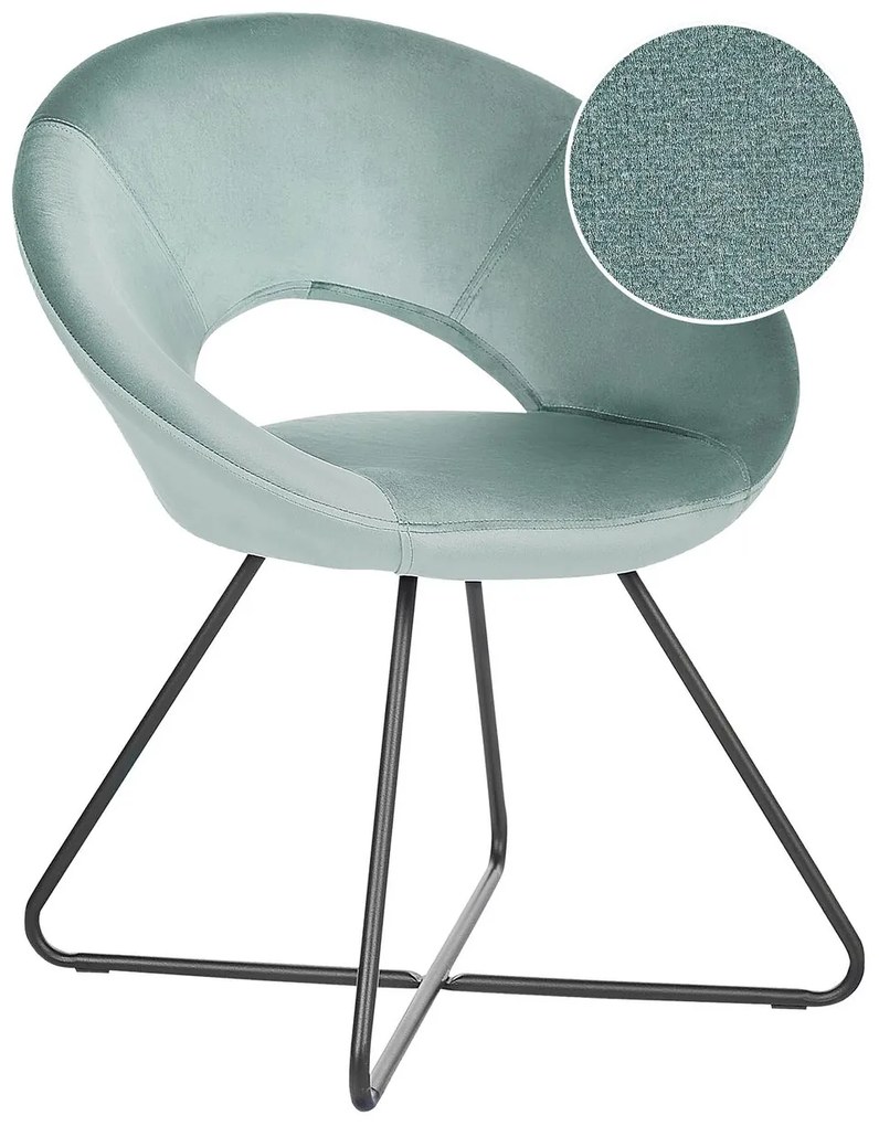Cadeira em veludo verde menta RACHEL Beliani