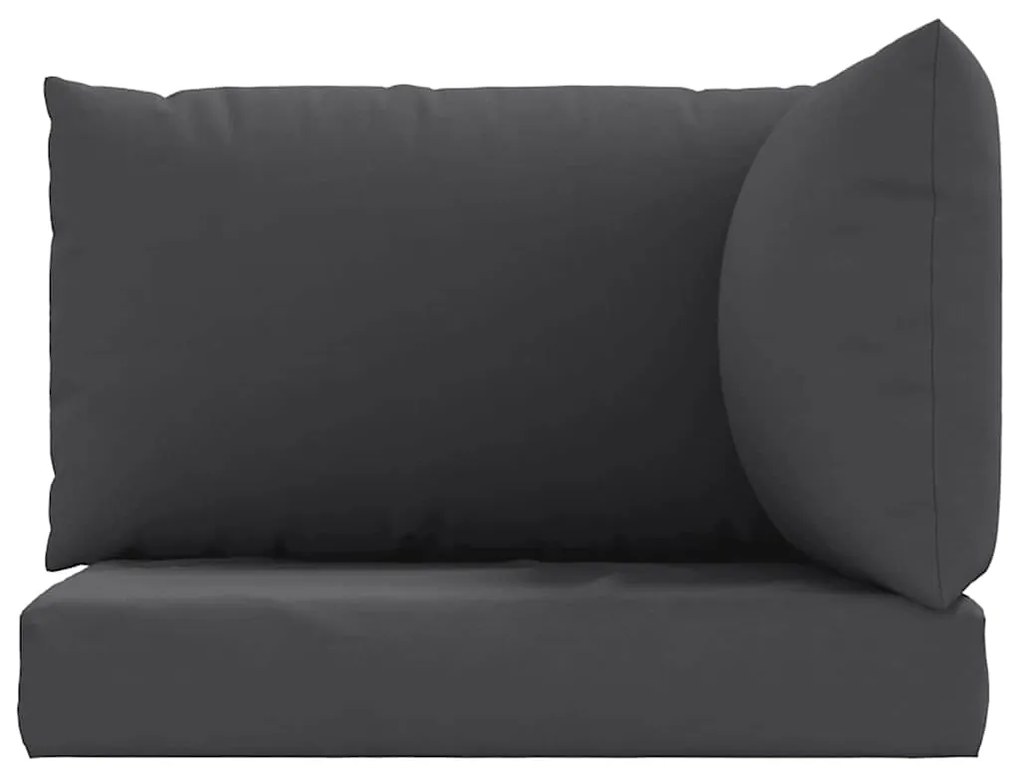 Almofadões de paletes 3 pcs tecido oxford antracite
