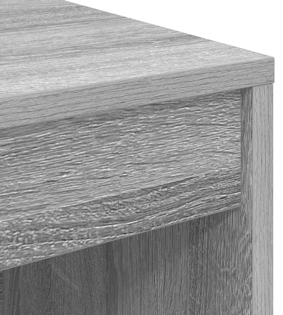 Secretária de Computador Cinza sonoma MDF 100 x 40 x 76 cm
