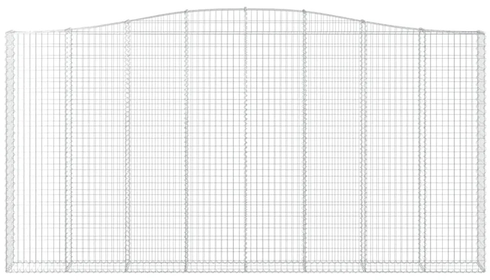 Cesto gabião arqueado 400x30x200/220 cm ferro galvanizado
