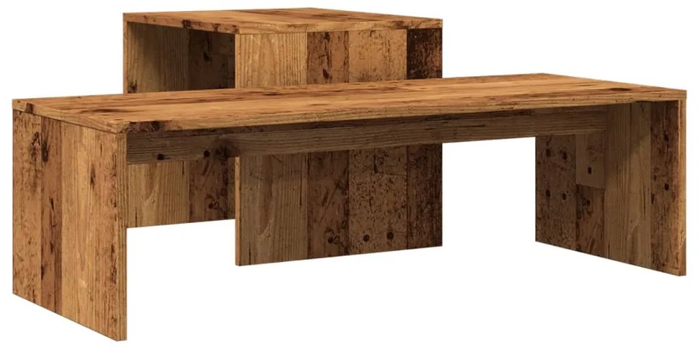 Mesa de centro 100x48x40 cm derivados de madeira madeira velha