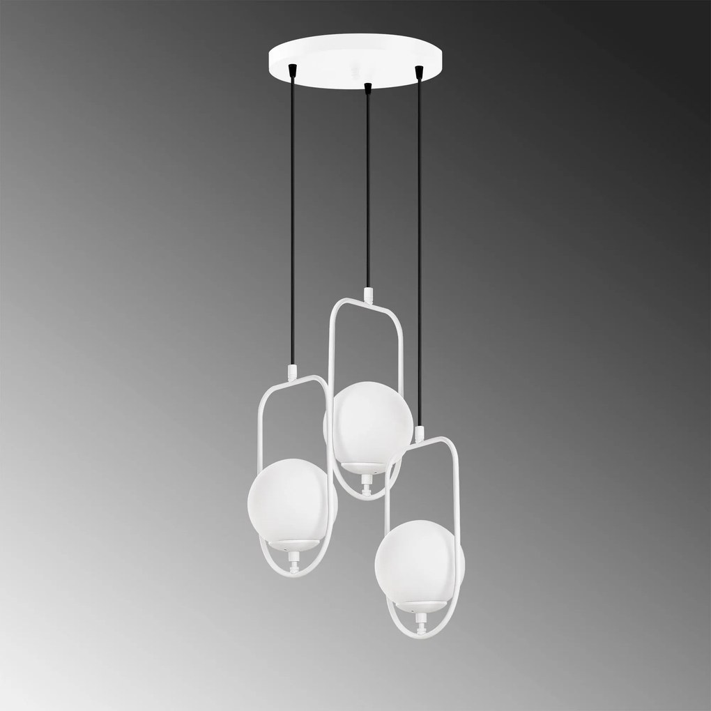 Candeeiro de Teto Skew – Branco – 55 cm x 185 cm