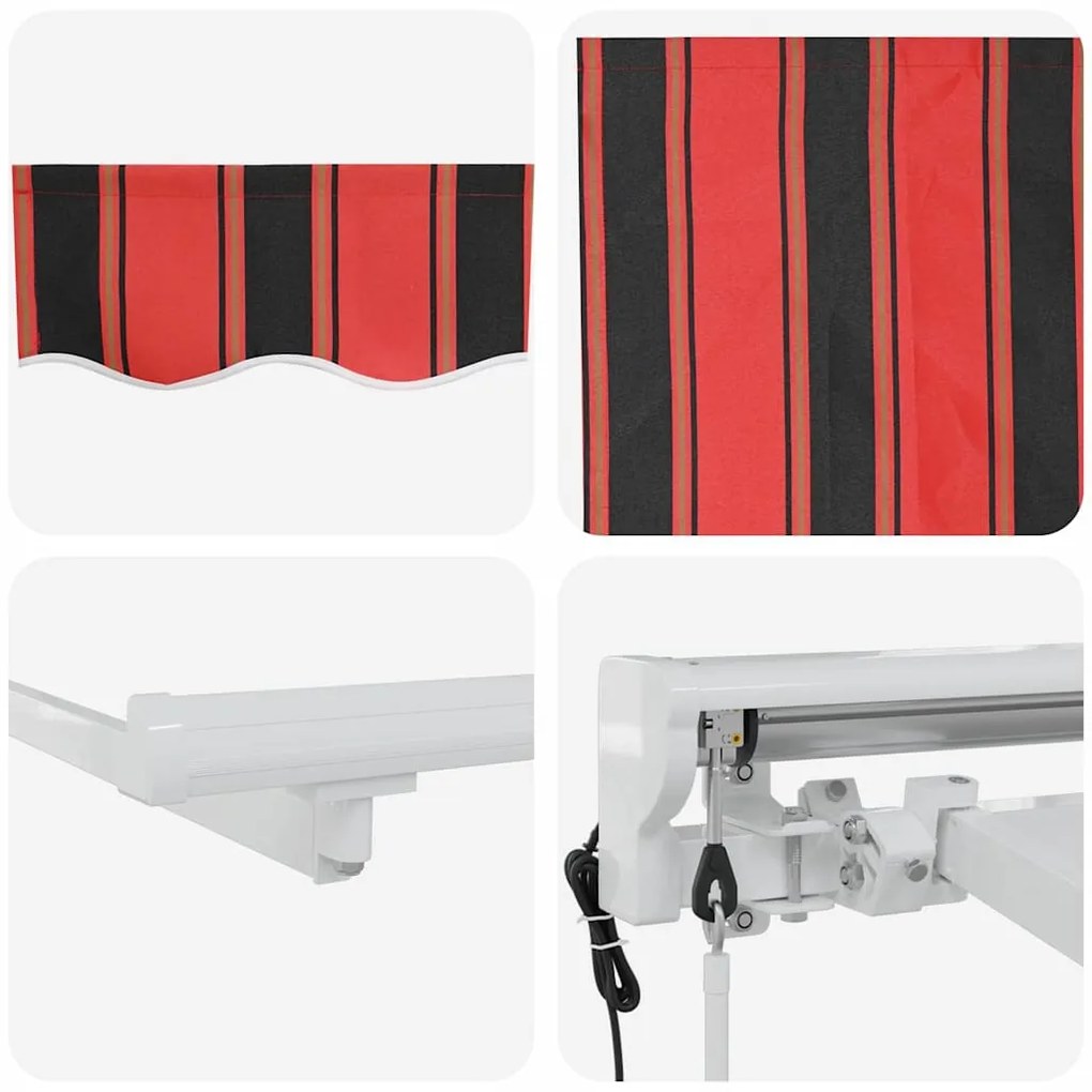 Toldo Retrátil Manual Azul Marinho 250x200 cm Poliéster
