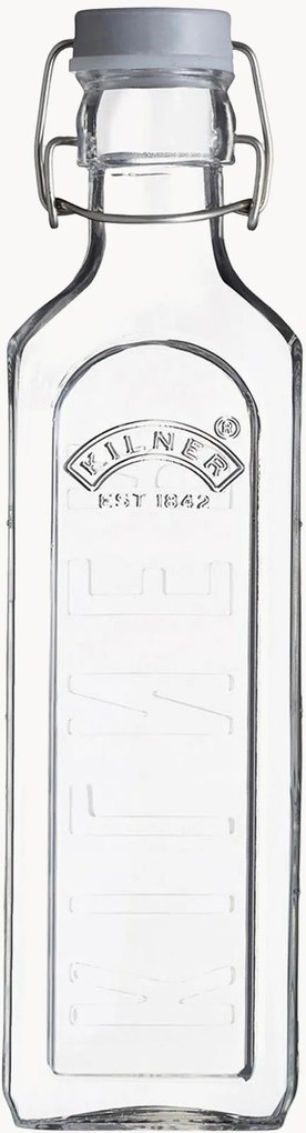 Garrafas quadradas em vidro com fecho hermético Kilner, conjunto de 4