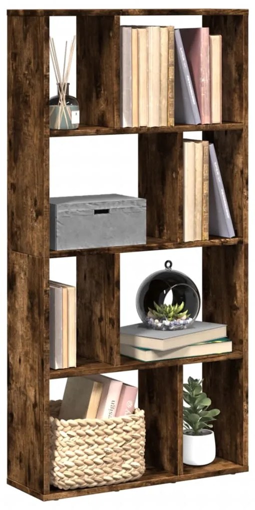 vidaXL Estante 60x20x120,5 cm derivados de madeira carvalho fumado