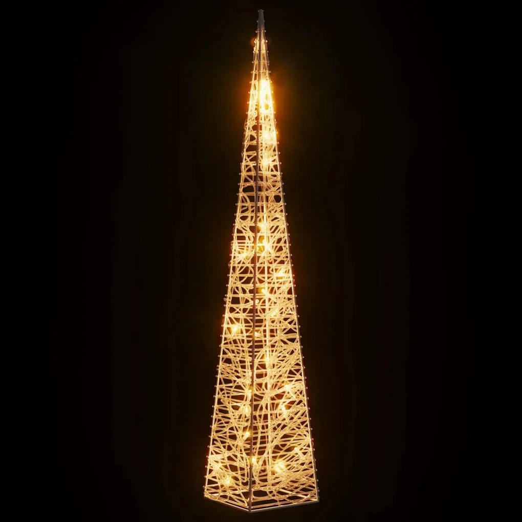 Arvore de Natal de 60 cm com 30 LEDs - Branco Quente