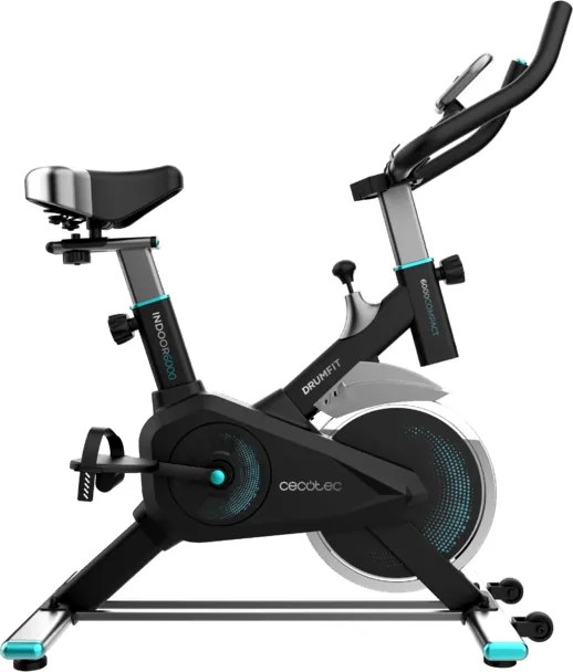 Bicicleta de ciclismo indoor Drumfit Indoor 6000 Compact com volante de inércia de 6 kg, 85 x 44 x 109 cm