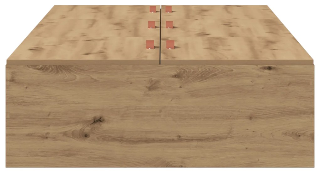 Cama de Armazenamento vidaXL Artisan Oak 80x200 cm