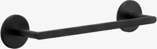 Toalheiro Adesivo De Parede Com Barra Para Casa De Banho Em Aço Inoxidável Caldrumi Preto Mate & ↔︎ 30 Cm - Sklum