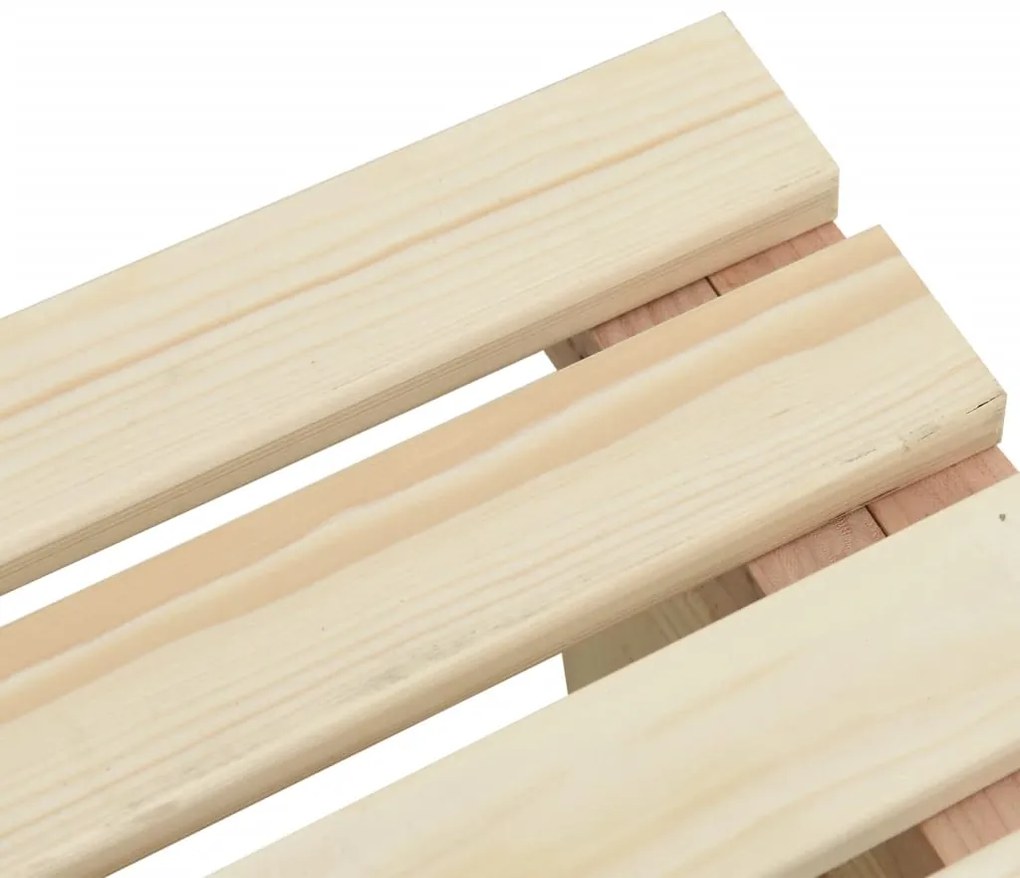 Apoios de pés para jardim 2 pcs madeira de abeto maciça