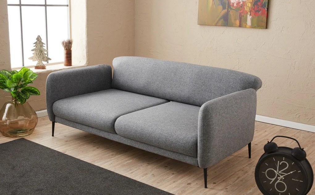 Sofá-cama de 3 Lugares Venus – Cinzento – 210 x 80 x 95 cm