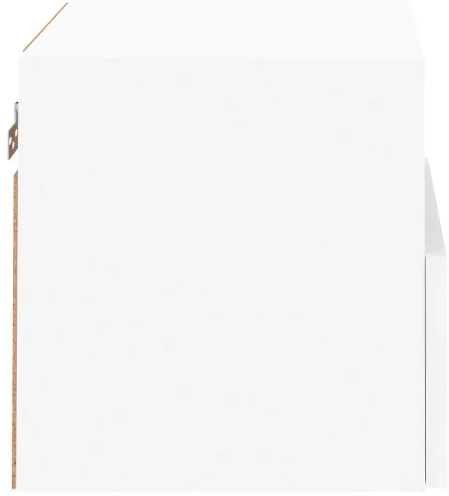 Móveis de parede p/ TV 2pcs 40x30x30cm derivados madeira branco