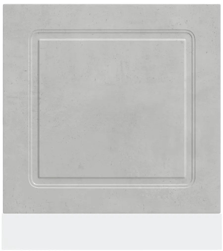 Painel máquina lavar louça Kalmar 60x1,5x67 cm cinza cimento