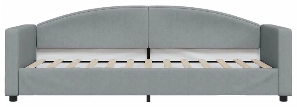 Sofá-cama c/ gavetão e gavetas 80x200 cm tecido cinzento-claro