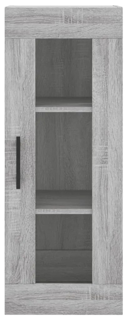 Armário de parede 34,5x34x90 cm cinzento sonoma