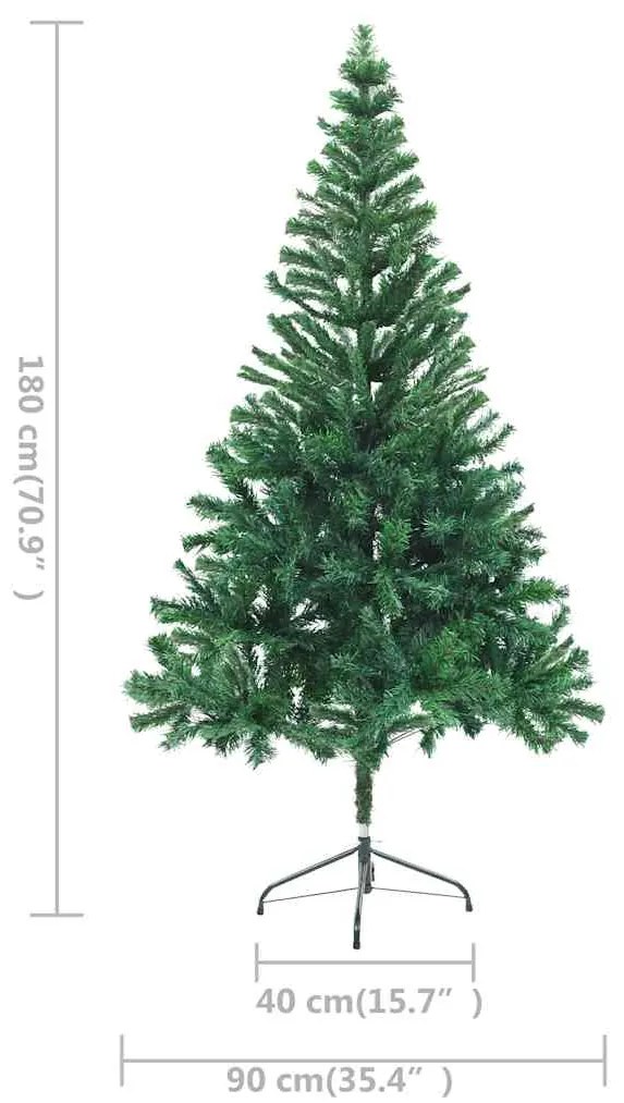 Árvore de Natal artificial pré-iluminada + bolas 564 ramos
